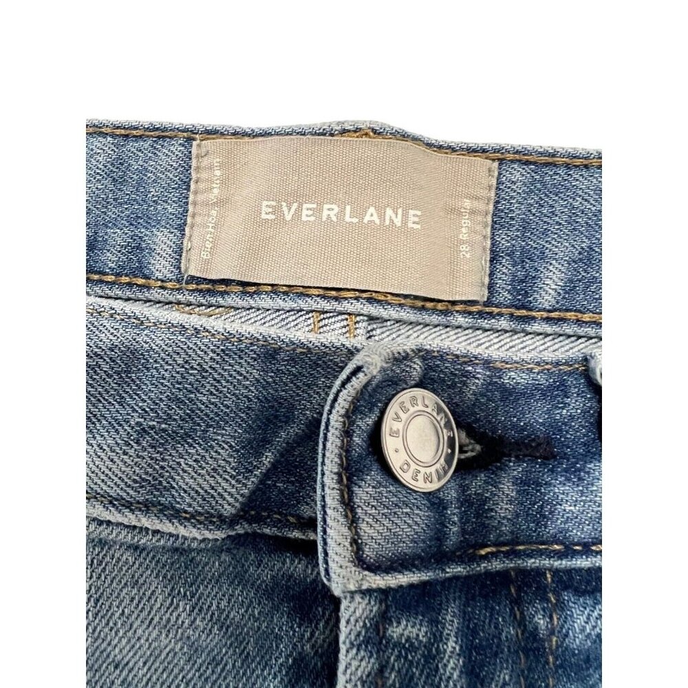 Everlane Women's The High Rise Kick Crop Jeans Flare Size 28R - Picture 4 of 5